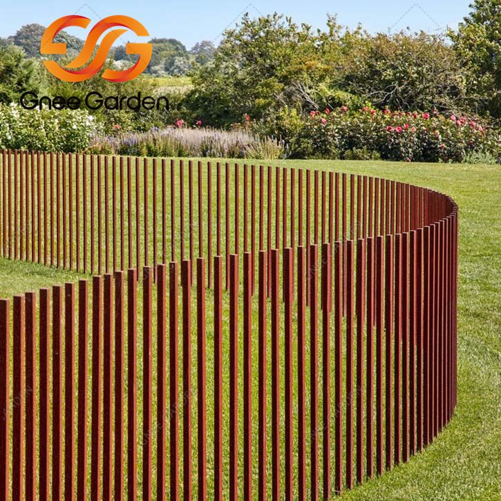 Corten Çelik Metal Çit Direkleri