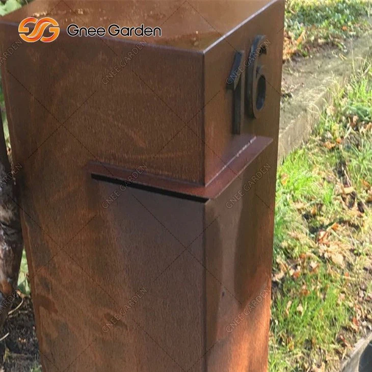 Custom Corten Steel Waterproof Office Mailbox