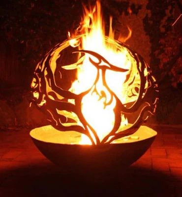 Outdoor Decoration Sphere Fireplace Garden Using Metal Balls,corten Steel Brazier