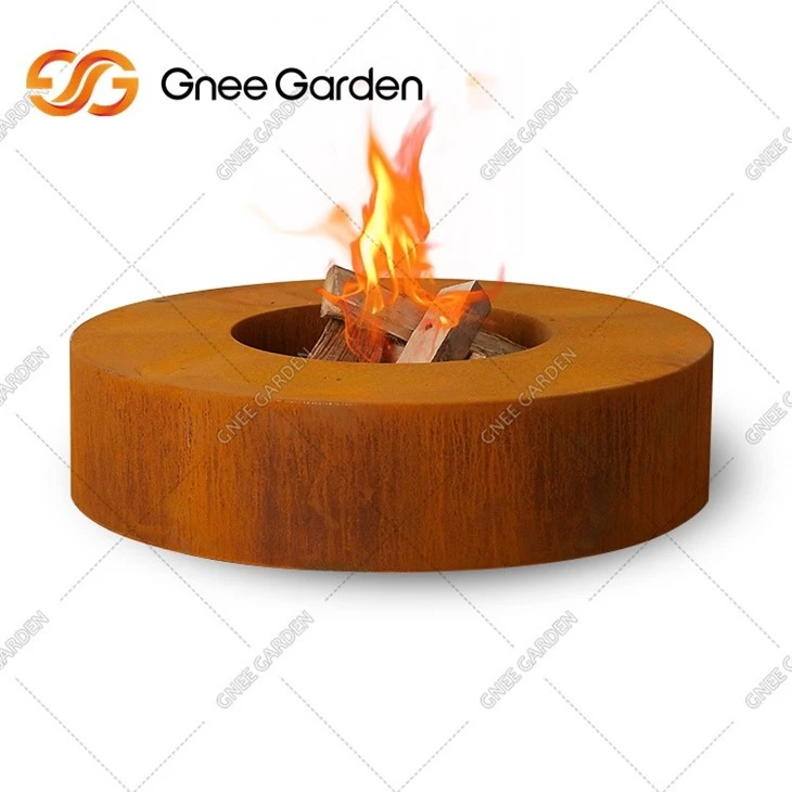 Outdoor Fire Pits Wood Burning Brazier Corten Steel