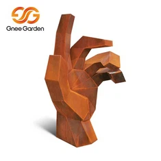 Çağdaş Corten Çelik Metal Bahçe Sanatı