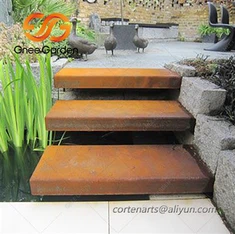 Corten Çelik Bahçe Merdivenleri