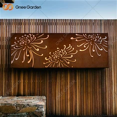 Metal Corten Çelik Bahçe Ekranı