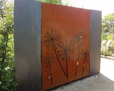Rustik Dekoratif Corten Çelik Metal Ekran