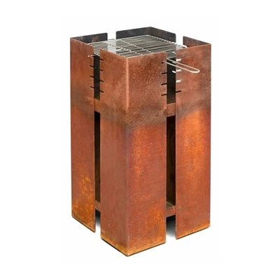 Açık Veranda 100cm Yuvarlak Büyük Metal Barbekü Izgara Barbekü
