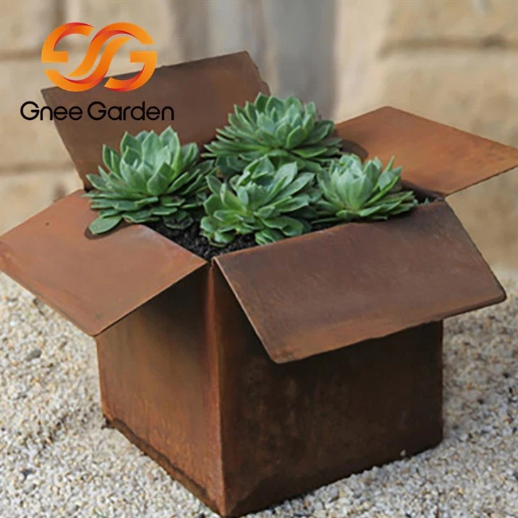 corten planters large