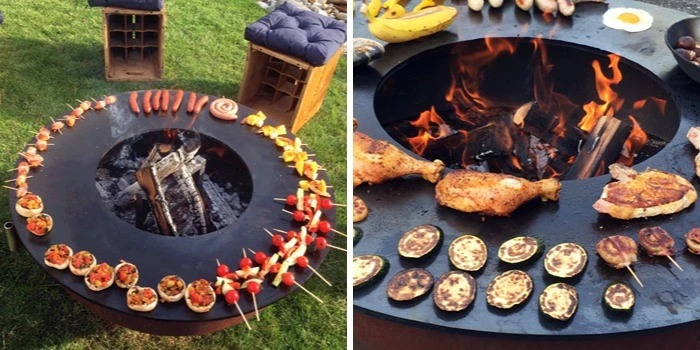 Corten Steel BBQ Grill Outdoor use Corten Steel BBQ Grill Outdoor use